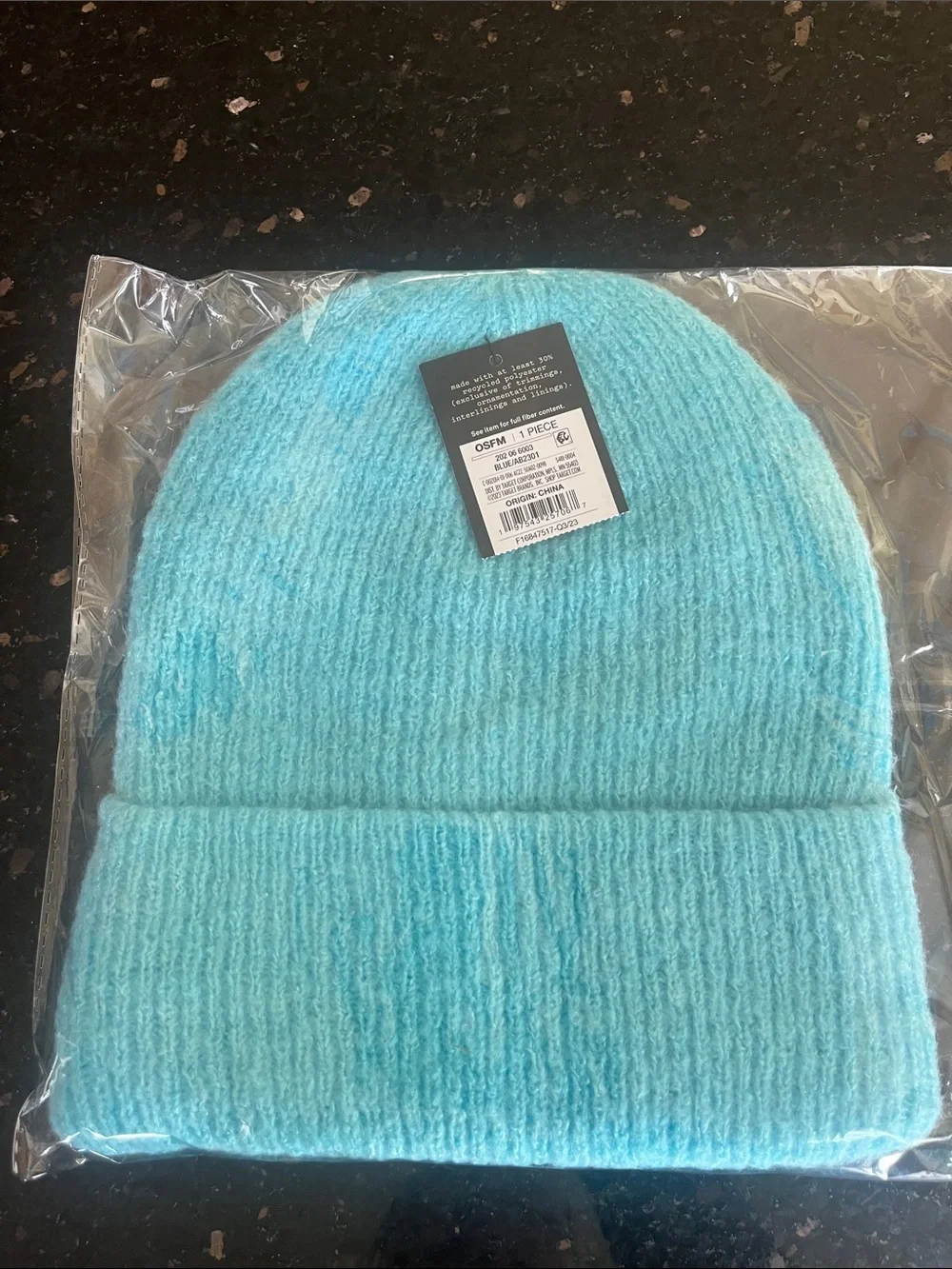 Kids Cozy Ribbed Knit acrylic Beanie - Light Blue